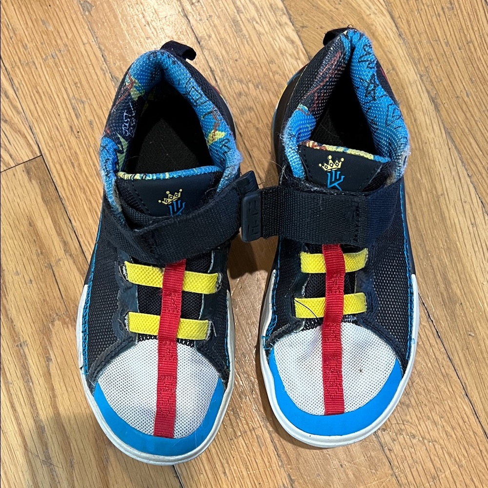 Nike Kids Sneakers with Red, Yellow, and Blue